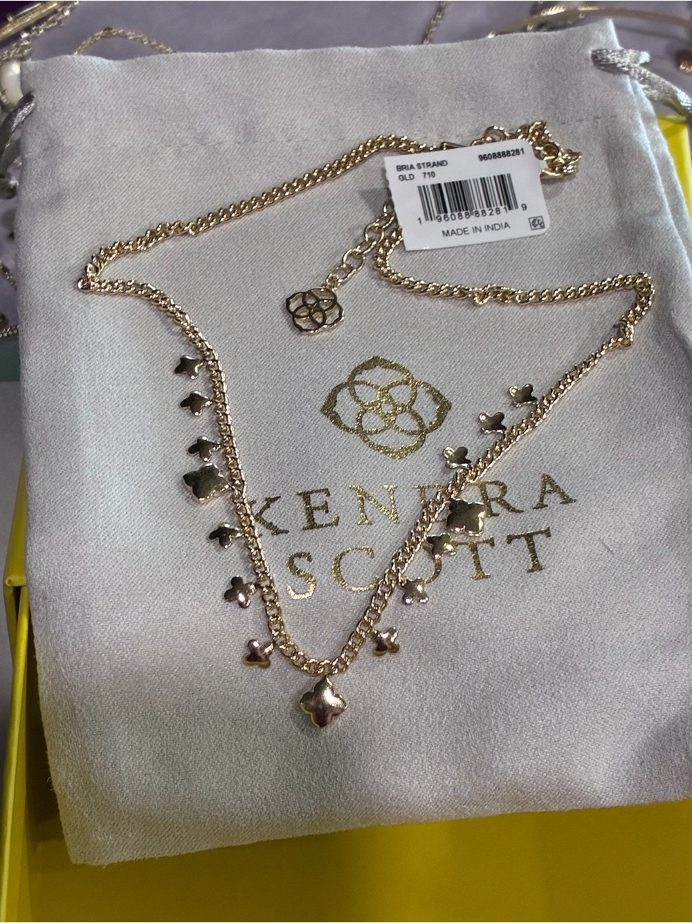 Nwt Kendra Scott gold Bria necklace